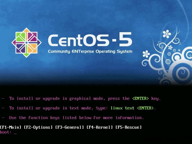 CentOS5.5服务器字符界面/text模式安装 - 2