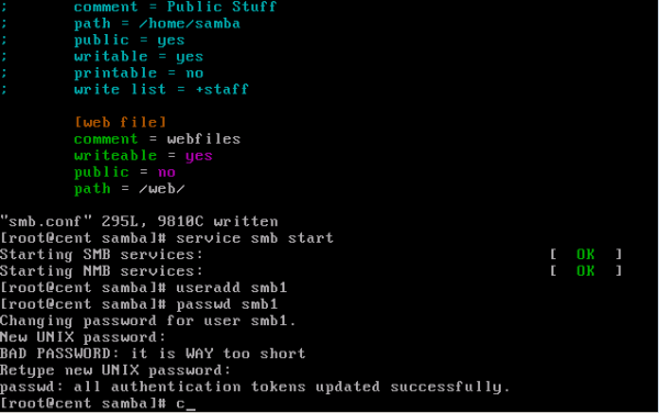 CentOS/Linux Samba共享服务简单配置教程 - 16